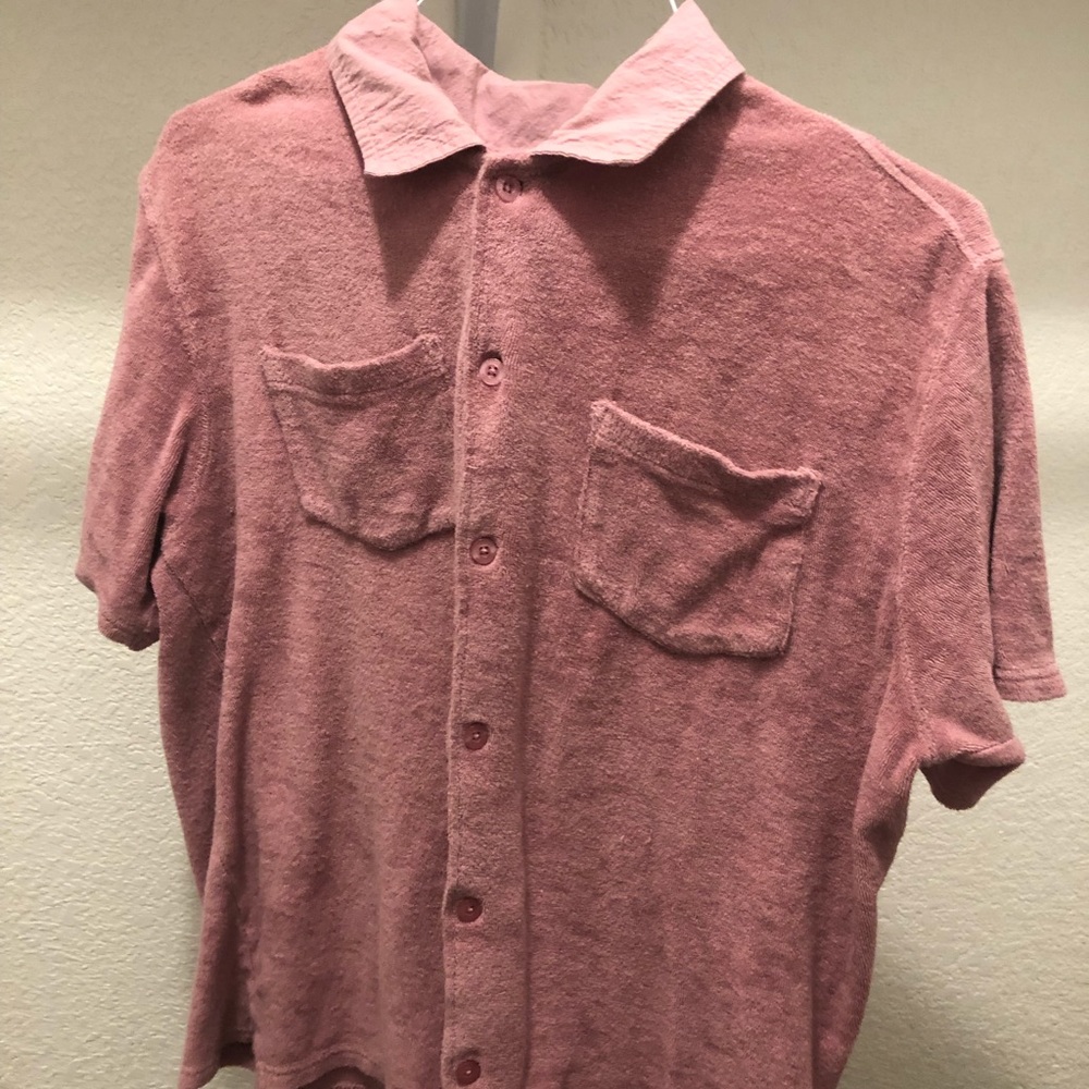 Stussy Terry Cloth shortsleeved button-down